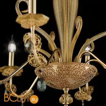 Люстра Euroluce Macrame L6 gold Sheen - Фото 0