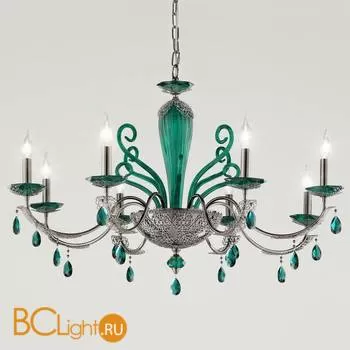 Люстра Euroluce Macrame L8 nichel Verde Yncanto
