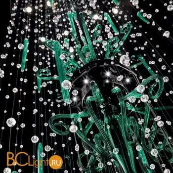 Потолочный светильник Euroluce Meteorite 90 Green - Фото 1