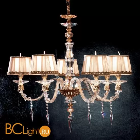Люстра Euroluce Midha Alicante L6 Gold Clear Shade