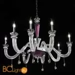 Люстра Euroluce Museum L8 Shiny silver amethyst