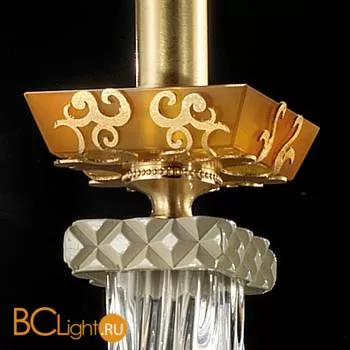 Люстра Euroluce Museum L8+4+4 Satin gold amber - Фото 1