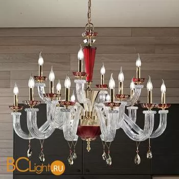 Люстра Euroluce Museum L8+4+4 Shiny gold Ruby