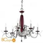 Люстра Euroluce Nuage L6 silver Amethyst