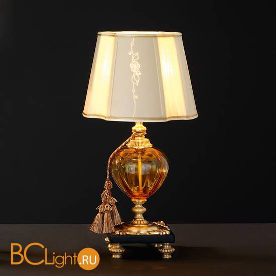 Настольная лампа Euroluce Orfeo LP1 gold Amber