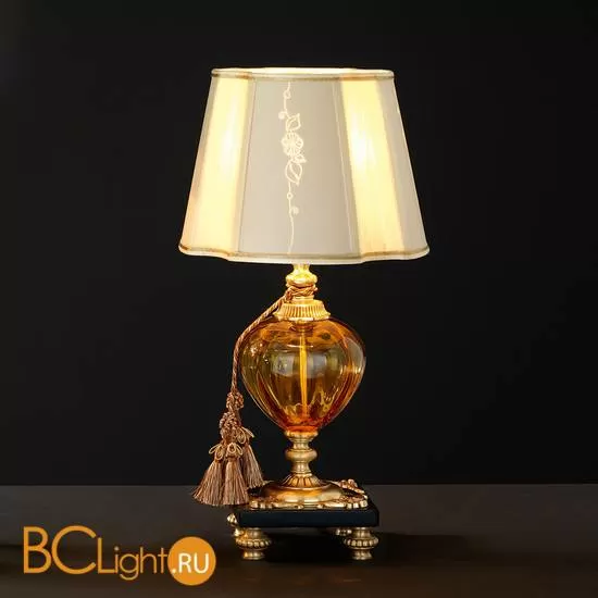 Настольная лампа Euroluce Orfeo LP1 gold Amber
