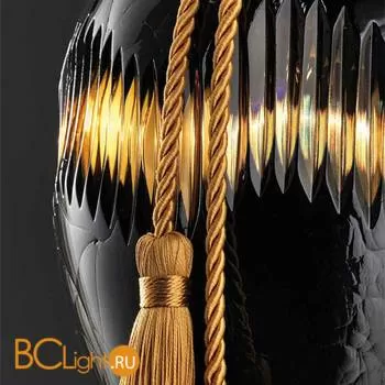 Настольная лампа Euroluce Penelope LG1 Satin gold Blue/amber - Фото 0