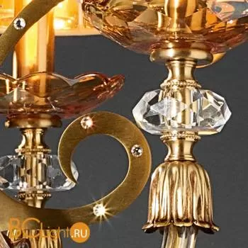 Люстра Euroluce Perseo L3 Gold Amber Shade - Фото 0