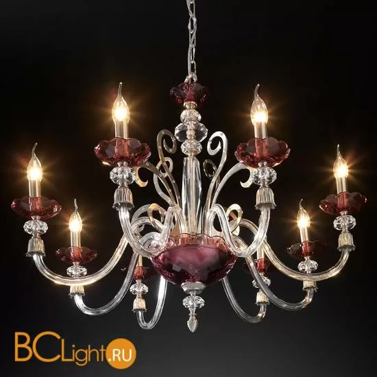 Люстра Euroluce Perseo L8 Silver Antique rose