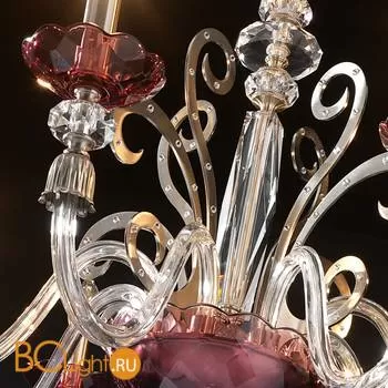 Люстра Euroluce Perseo L8 Silver Antique rose - Фото 0