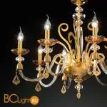 Люстра Euroluce Perseo L8 Gold Amber - Фото 0