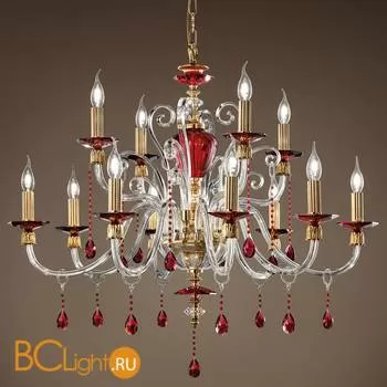 Люстра Euroluce Rubino Alicante L8+4 Ruby