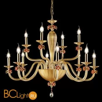 Люстра Euroluce Sheen L8+4 red