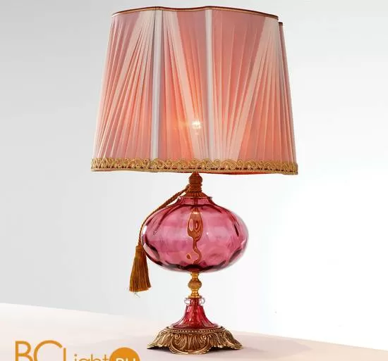 Настольная лампа Euroluce Teseo LG1 gold Antique rose