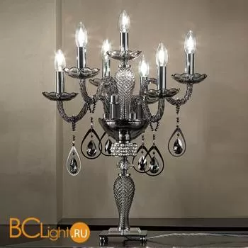 Настольная лампа Euroluce Toochic F6+1L Silver Fume