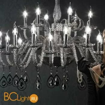 Люстра Euroluce Toochic L12+6 Silver Fume
