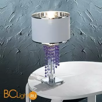 Настольная лампа Euroluce Venice Superlux LP1 silver blue violet