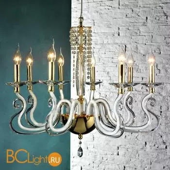 Люстра Euroluce Venice Superlux L8 gold white Scholer