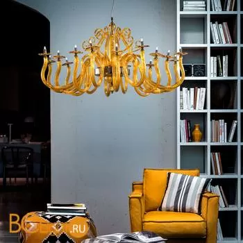 Люстра Euroluce Yncanto L8+8 Amber - Фото 1