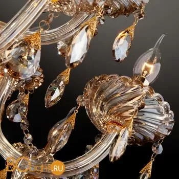 Люстра Eurosvet 10045 3543/8+4 золото/тонированный хрусталь Strotskis - Фото 4