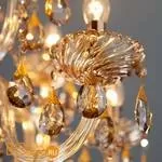 Люстра Eurosvet 10045 3543/8+4 золото/тонированный хрусталь Strotskis - Фото 5