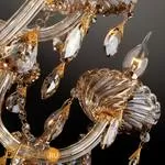 Люстра Eurosvet 10045 3543/8+4 золото/тонированный хрусталь Strotskis - Фото 4