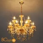 Люстра Eurosvet 10045 3543/8+4 золото/тонированный хрусталь Strotskis - Фото 8