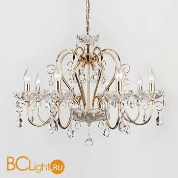 Люстра Eurosvet 10045 3570/8 золото/прозрачный хрусталь Strotskis