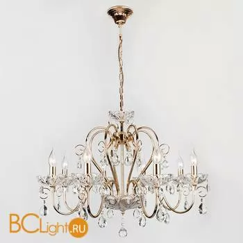 Люстра Eurosvet 10045 3570/8 золото/прозрачный хрусталь Strotskis - Фото 0