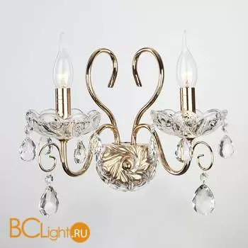 Бра Eurosvet 3570/2 золото/прозрачный хрусталь Strotskis