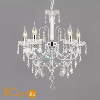 Люстра Eurosvet 3908 3908/5 хром/прозрачный хрусталь Strotskis