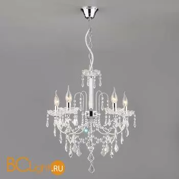 Люстра Eurosvet 3908 3908/5 хром/прозрачный хрусталь Strotskis - Фото 0