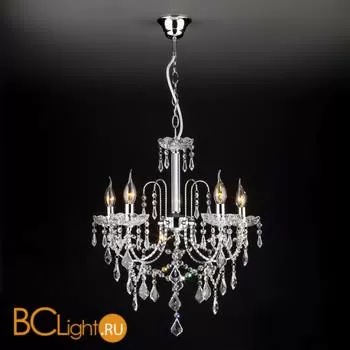 Люстра Eurosvet 3908 3908/5 хром/прозрачный хрусталь Strotskis - Фото 5