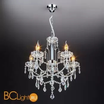 Люстра Eurosvet 3908 3908/5 хром/прозрачный хрусталь Strotskis - Фото 6