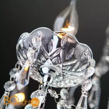 Люстра Eurosvet 3908 3908/5 хром/прозрачный хрусталь Strotskis - Фото 7