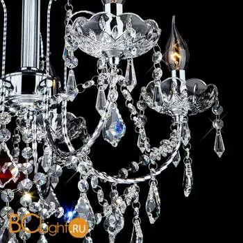 Люстра Eurosvet 3908 3908/5 хром/прозрачный хрусталь Strotskis - Фото 8