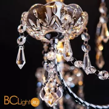 Люстра Eurosvet 3908 3908/5 хром/прозрачный хрусталь Strotskis - Фото 2