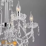 Люстра Eurosvet 3908 3908/5 хром/прозрачный хрусталь Strotskis - Фото 1