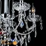 Люстра Eurosvet 3908 3908/5 хром/прозрачный хрусталь Strotskis - Фото 8