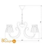 Люстра Eurosvet 60061 60061/5 античная бронза 00000080283 - Фото 4