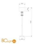 Торшер Eurosvet Adagio 01046/1 сатин-никель - Схема