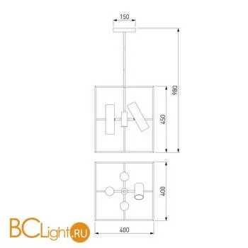 Подвесной светильник Eurosvet Adamson 70142/8 латунь a060669 - Фото 1