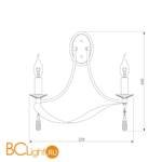 Бра Eurosvet Adelia 60064/2 хром - Схема