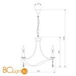 Люстра Eurosvet Adelia 60064/8 хром - Схема