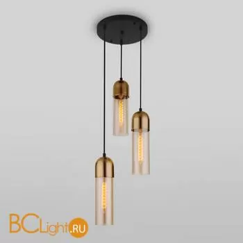 Подвесной светильник Eurosvet Airon 50180/3 янтарный - Фото 1