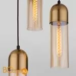 Подвесной светильник Eurosvet Airon 50180/3 янтарный - Фото 2