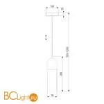 Подвесной светильник Eurosvet Airon 50180/1 дымчатый - Фото 1