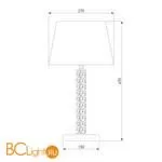 Настольная лампа Eurosvet Alcamo 01075/1 перламутровое золото - Фото 2