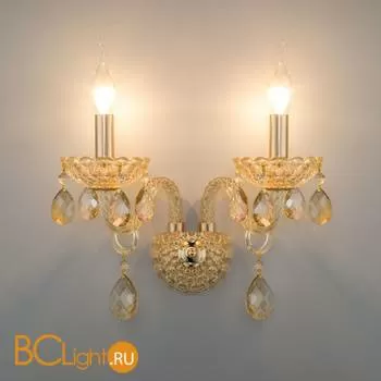 Бра Eurosvet Alcedo 10097/2 золото/тонированный хрусталь Strotskis - Фото 1