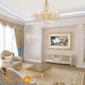 Бра Eurosvet Alcedo 10097/2 золото/тонированный хрусталь Strotskis - Фото 0